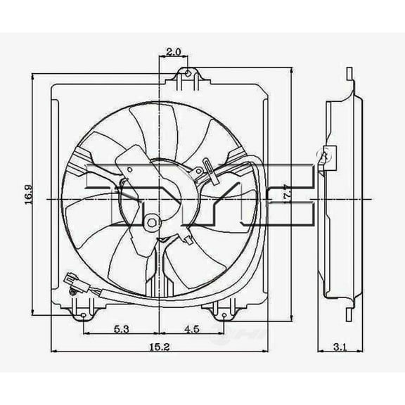 Engine Cooling Fan Pulley Fits 2002 Toyota RAV4