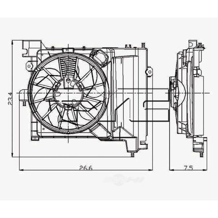 Engine Cooling Fan Pulley Fits select: 2004-2009 DODGE DURANGO, 2007-2009 CHRYSLER ASPEN