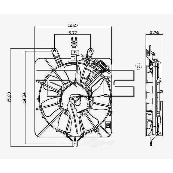 Engine Cooling Fan Pulley Fits select: 2007-2008 HONDA FIT