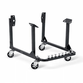 Engine Cradle with Wheels,750 LBS Load Capacity Rolling Engine Stand with 4 Swivel Casters and 4 Hook Positions, Engine Cradle Rolling Stand for Chevy Small Block and Big Block 23.62"L*18.62"W*13.58"
