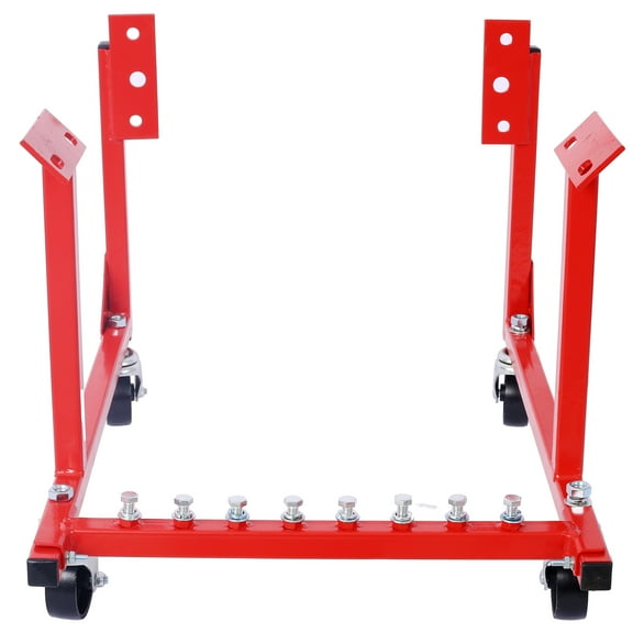 Engine Cradle with Wheels Chevy Small Block and Big Block ,Powder Coat 3in Heavy Duty Steel Construction Wheels 1000 LBS Capacity Storage Hardware Included Easy Assembly,