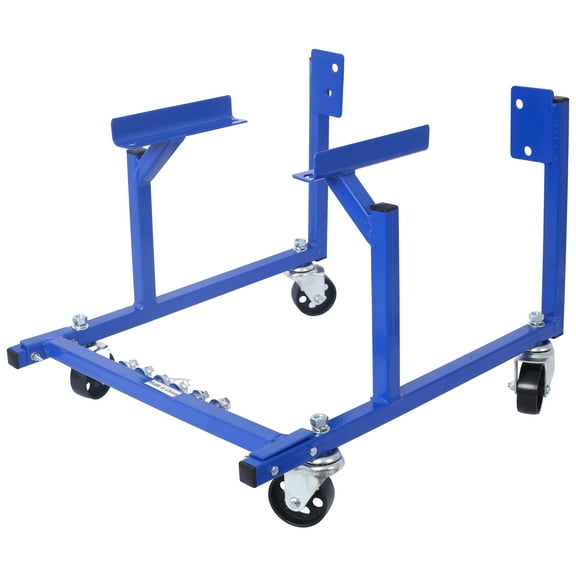 Engine Cradle with Wheels 3in Heavy Duty Steel Construction Wheels 1000 LBS Capacity Storage Hardware Included Easy Assembly(Small Block Ford)