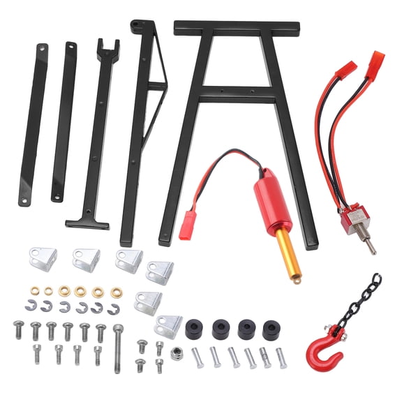 Engine Crane Hanger Electric Model Car Crane Jack Universal for 1/8 1/10 Scale Remote Control VehiclesBlack