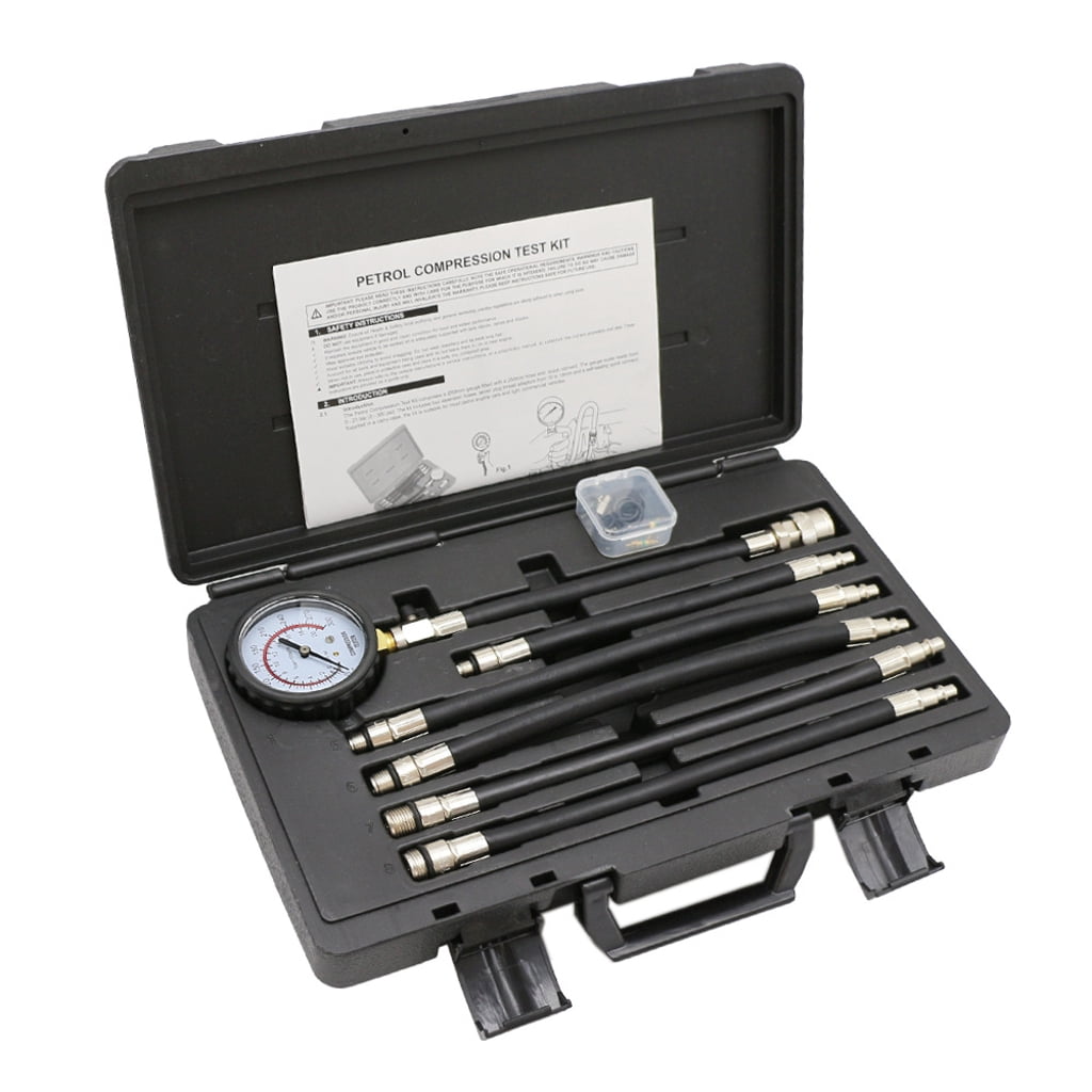 Engine Cylinder Compression Gauges Tester 0-300PSI Engine Testing Tool ...