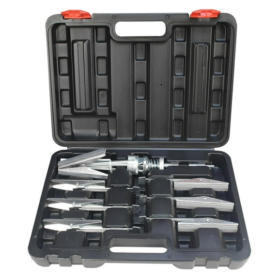 Engine Cylinder Hone Deglazer 2 inches to 6-1/2 inches Adjustable 4 inches Long Blade with100 220 400 Grit Stones Piston Cylinder Hone with black case