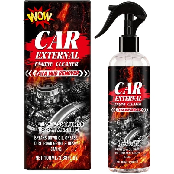 Engine Degreaser - 100ml Portable Gentle Grime Cleaning Spray - 3.8x16.7cm Car Engine Cleaner For Trailer RV Truck Automotive Sedan Pickup Motorcycles Tires Undercarriages