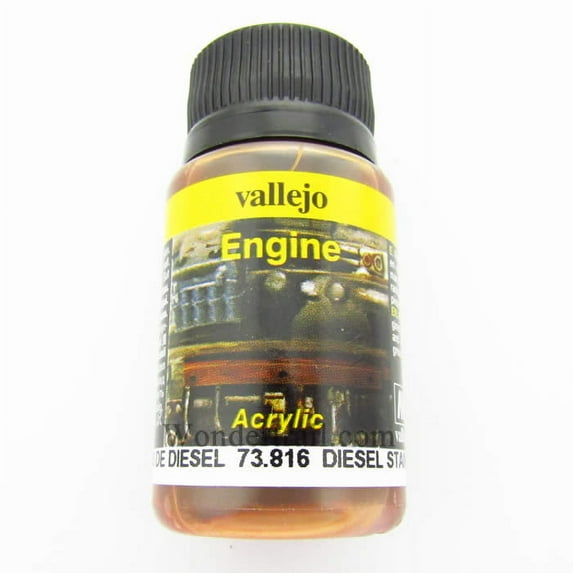 Engine Diesel Stains 40ml Bottle Acrylic Weathering Effects Vallejo