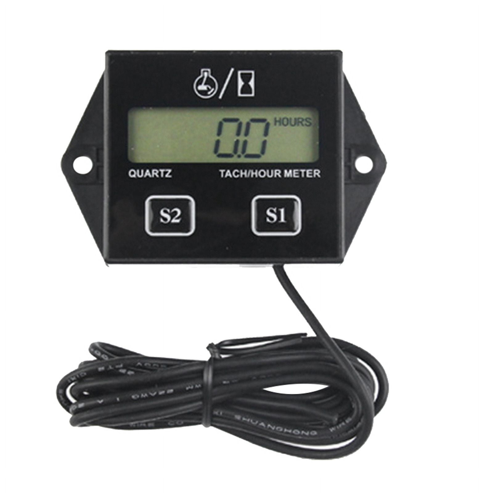 Engine Digital Display Tach Hour Meter Gauge Inductive Speedometer Car