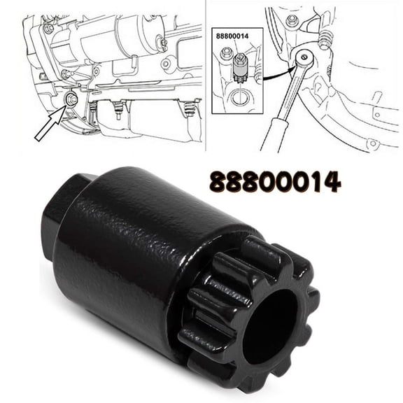 Engine Flywheel Rotator Compatible with Volvo D13 D16 and Mack MP8 MP10 2008-2018, 1/2 Square Drive, Powder Coated Steel, 1-Pack