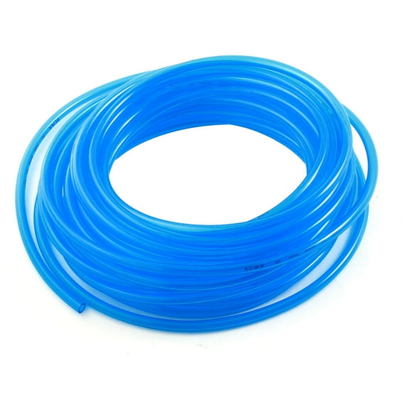 Engine Gas Fuel Oil Injection PU Line Tube 4mm Inner Dia 6mm OD 33Ft Clear Blue