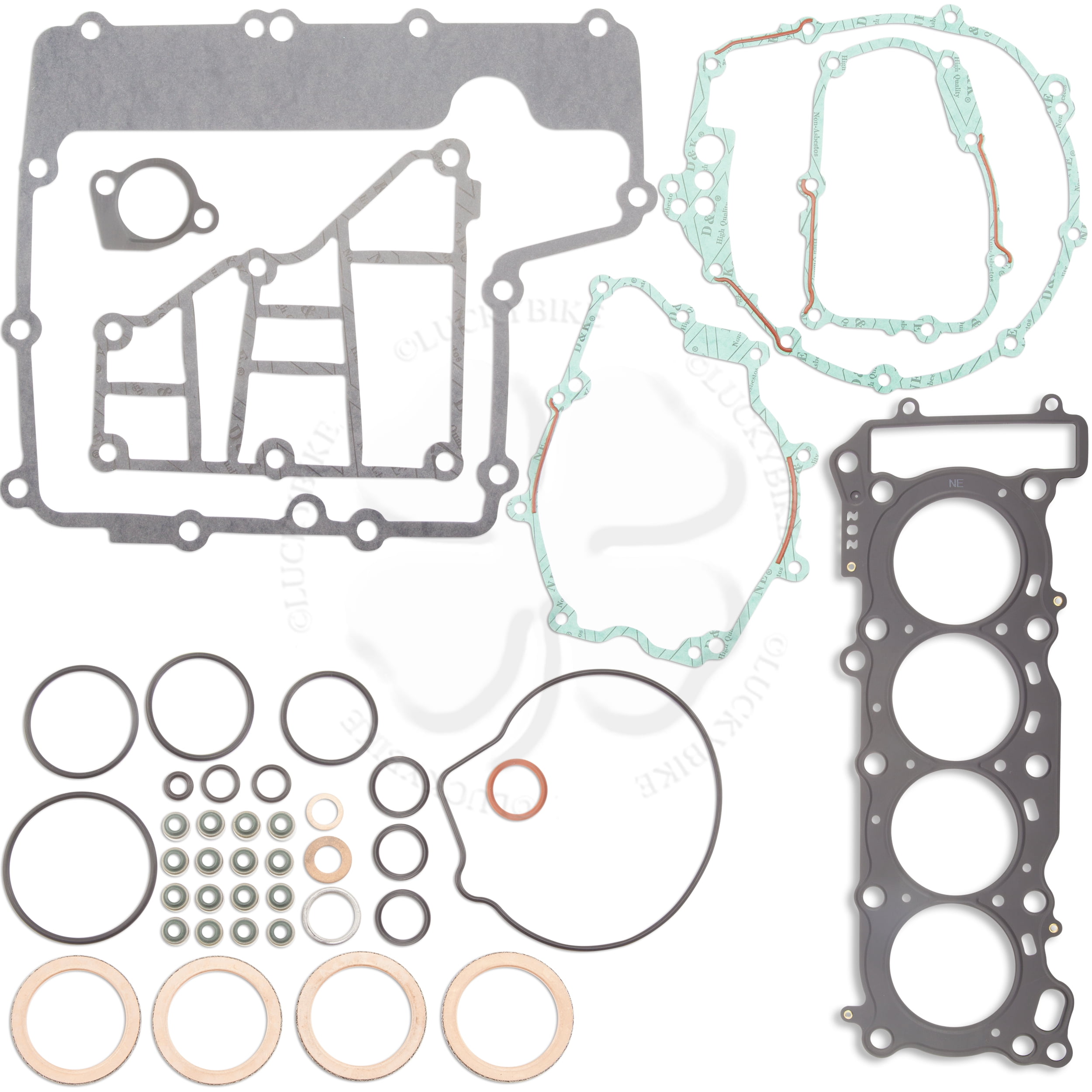 Complete 42-Piece Engine Gasket Kit For Yamaha XJ600S Diversion & FZ6R 2009-2015