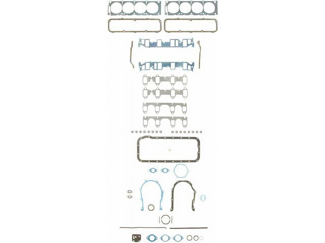 Ford 289 302 1963-82 Windsor Full Gasket Set 1998 80 In Evo SUMP GASKET FORD 289 - 302 WINDSOR Oil Pan Set - Platinum Gaskets 302 Ford Top End Kit - Foto 3