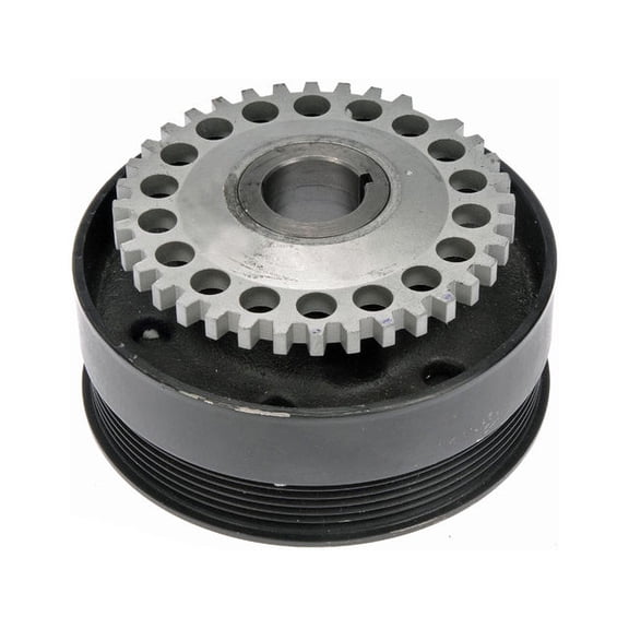 Engine Harmonic Balancer - Compatible with 1994 - 1997 Mazda B2300 2.3L 4-Cylinder - Dorman
