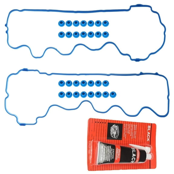 Engine Head Valve Cover Gasket Set Compatible with Ford F150 F250 F350 Mustang Lincoln Mark Mountaineer 4.6L 5.4L 2004-2006 Replace#: VS50664R VS50372