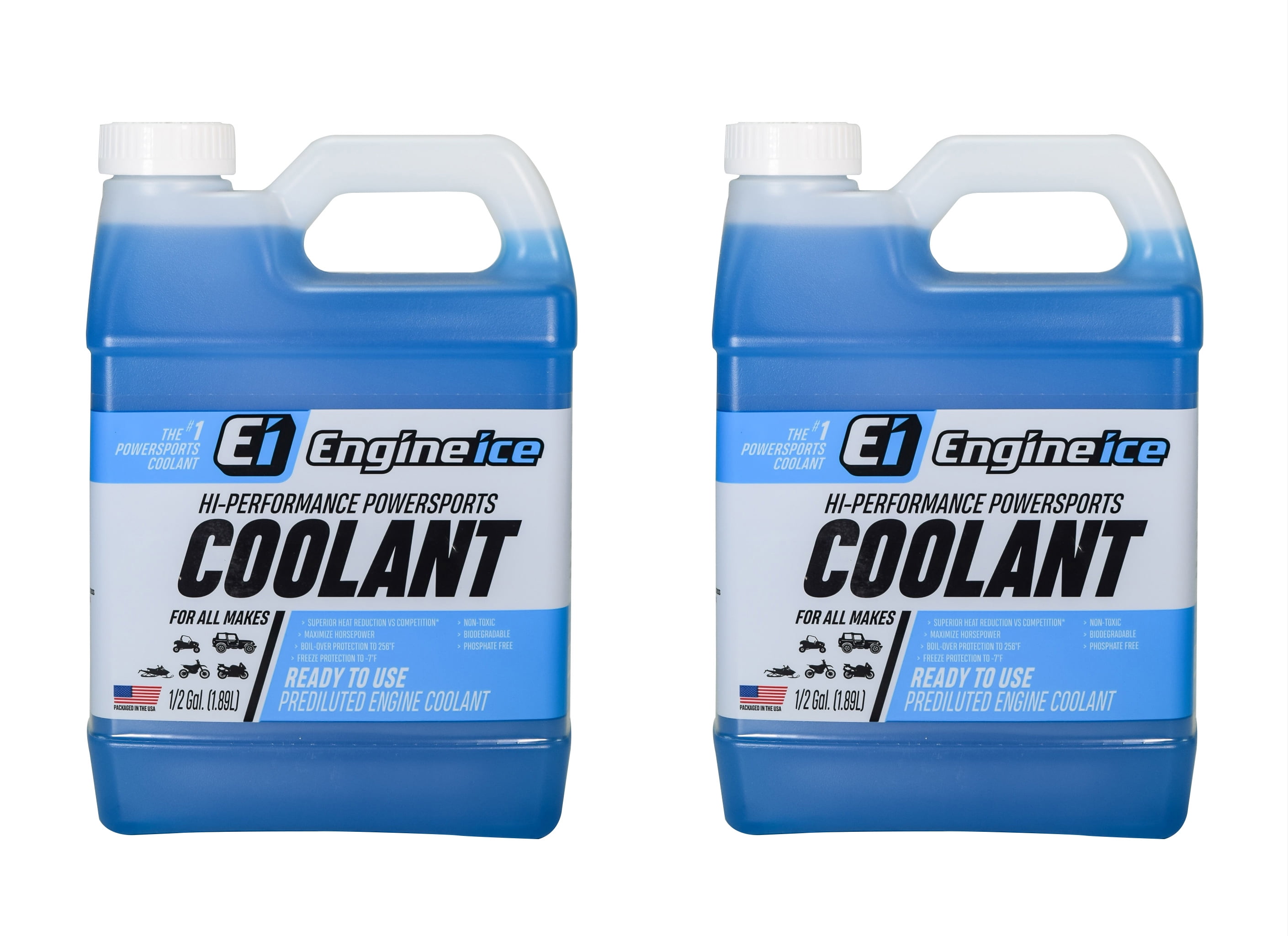 Engine Ice 1/2 Gal HiPerformance NonToxic TYDS008 Coolant 64oz 2 Pack