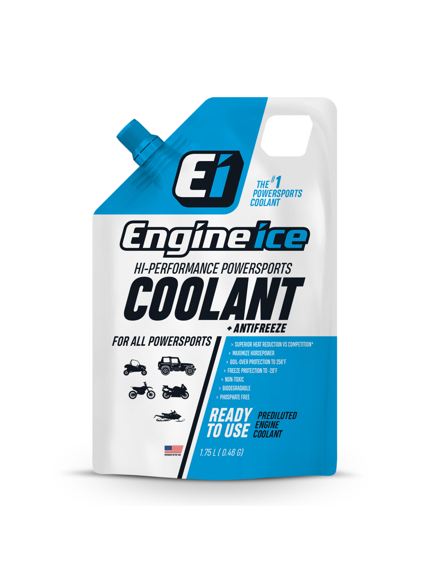 Engine Ice HiPerformance Powersports Coolant and Antifreeze, 1 Pack