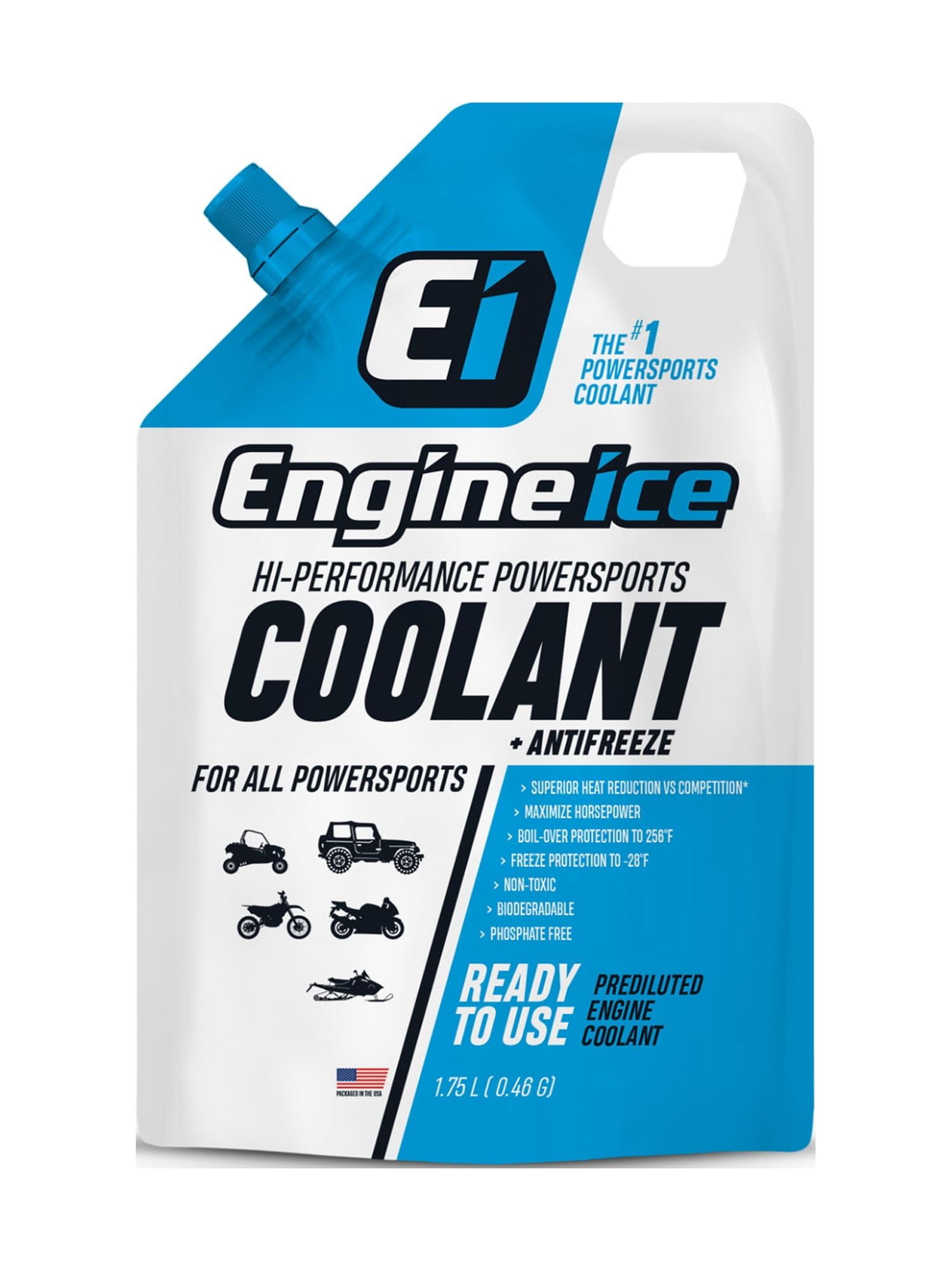 Engine Ice Hi-Performance Powersports Coolant and Antifreeze, 1 Pack ...