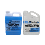 Engine Ice TYDS008 High Performance Coolant 0.5 gal + Coolant System Flush and Clean 0.5 gal Combo Kit 2-Pack for Motorcycles & Bikes