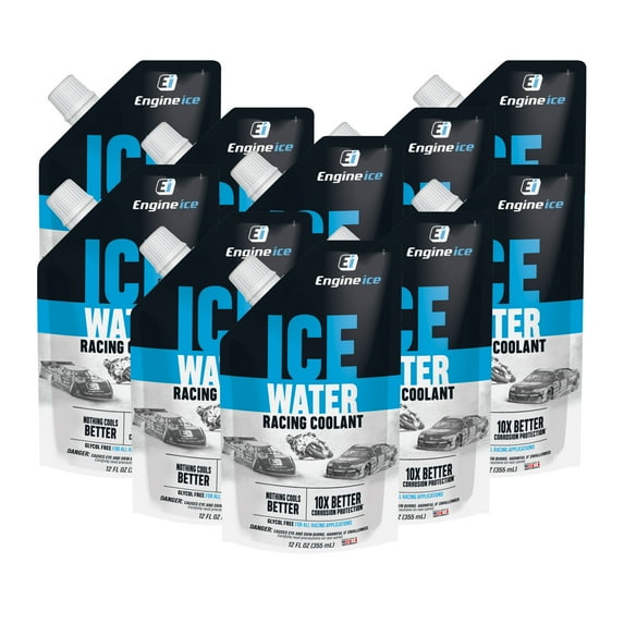 Engine Ice Ice Water Racing Coolant, 10 Pack Case
