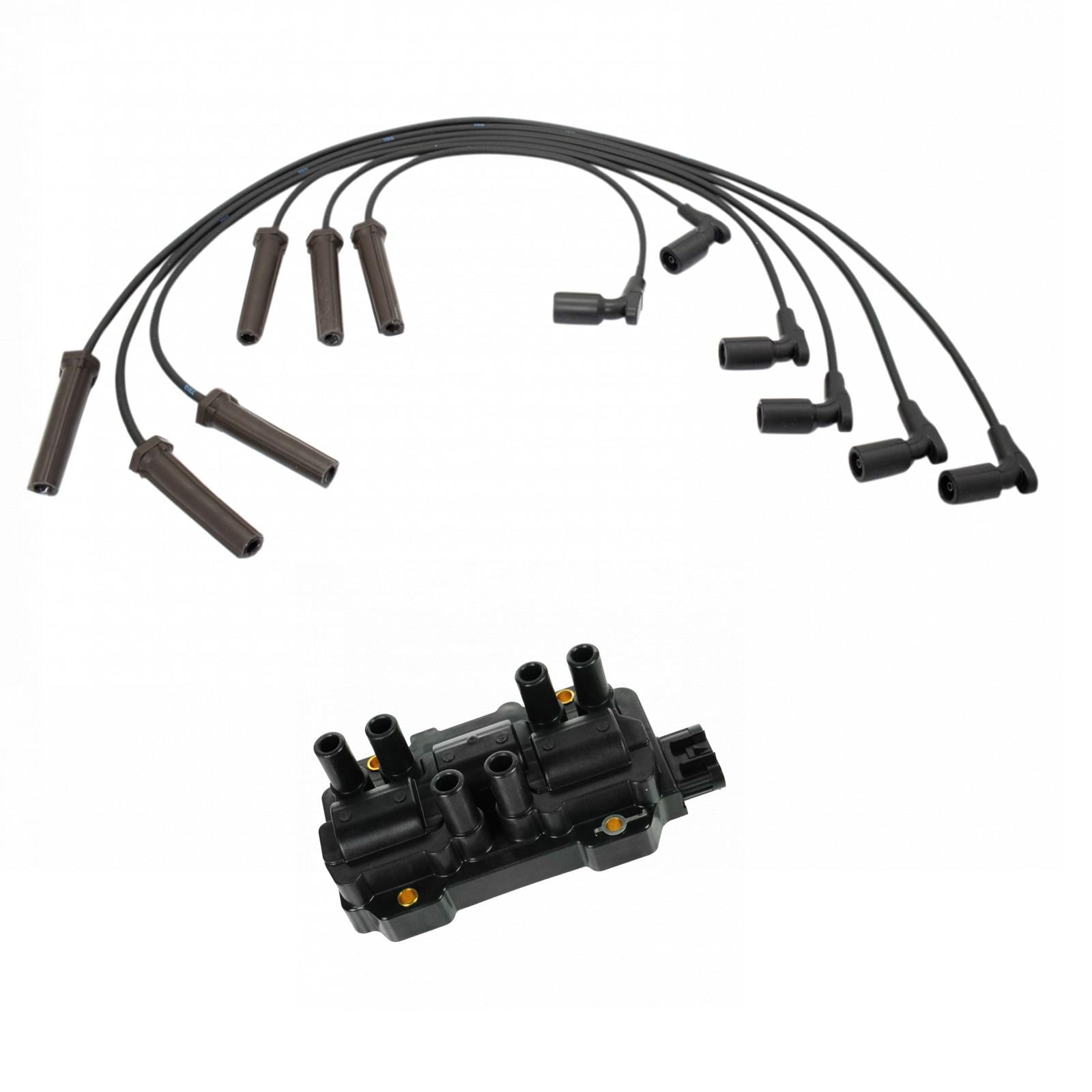 Engine Ignition Coil Pack & Spark Plug Wire Kit Set for Buick Chevy Pontiac ICA65497 Fits select: 2004-2006 CHEVROLET MALIBU, 2005-2006 PONTIAC G6