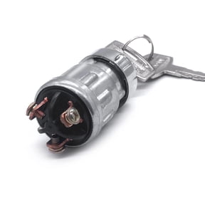 Guerra optronics Engine Ignition Switch 12V 3 Position 3 Connection Terminal with 2 Keys Universal for Car Motorcycle Tractor Forklift