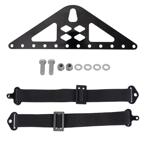 Engine Lift 4-Point Kit with Steel Bracket and Adjustable Nylon Straps 1,200 lb Capacity, 38 to 50 in Straps, Powder-Coated Bracket, 3/8 in Mounting Holes (Authority ID: MXR02FXSY)