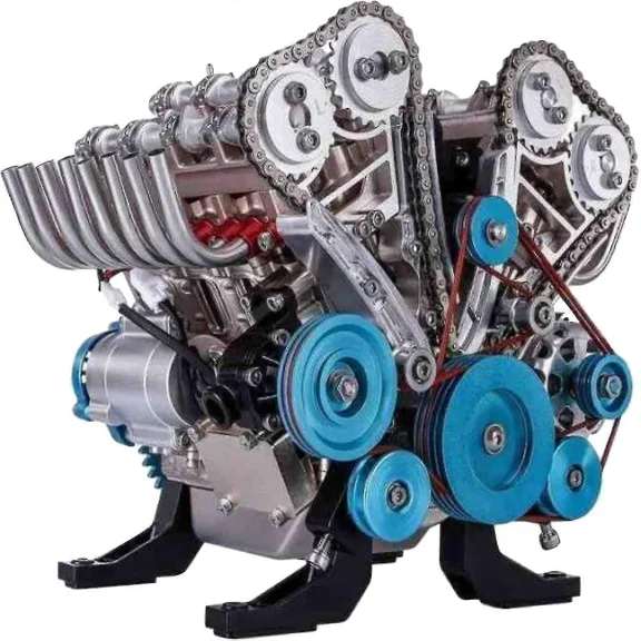 Engine Model Desktop Engine, 8-cylinder-inline Car Engine Model Building Kit Adult Mini Engine Model Toy For Offices Homes Cafes