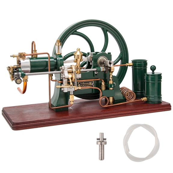 Engine Model that Runs, RETROL 16cc Water-Cooled Stationary Horizontal 4-Stroke Diesel Engine Model, Educational Science Model Kit & Gift for Adults