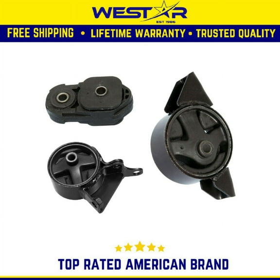 Engine Motor Mount 3PCS Set Compatible for 1991 - 1994 Nissan Sentra 1.6 Compatible for Manual Trans Replaces 8309 8130 8116
