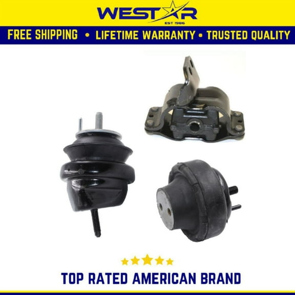 Engine Motor Mount 3PCS Set Compatible for 1999-2003 Compatible ford Windstar 3.8L Replaces 2931 2695 2717
