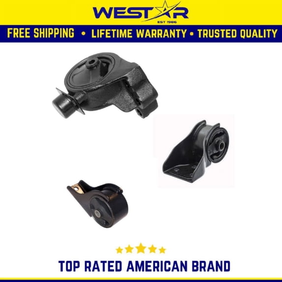 Engine Motor Mount 3PCS Set Compatible for 2002-2005 Kia Sedona 3.5L | Part# 9643/9351/9359 Replaces 9643 9351 9359