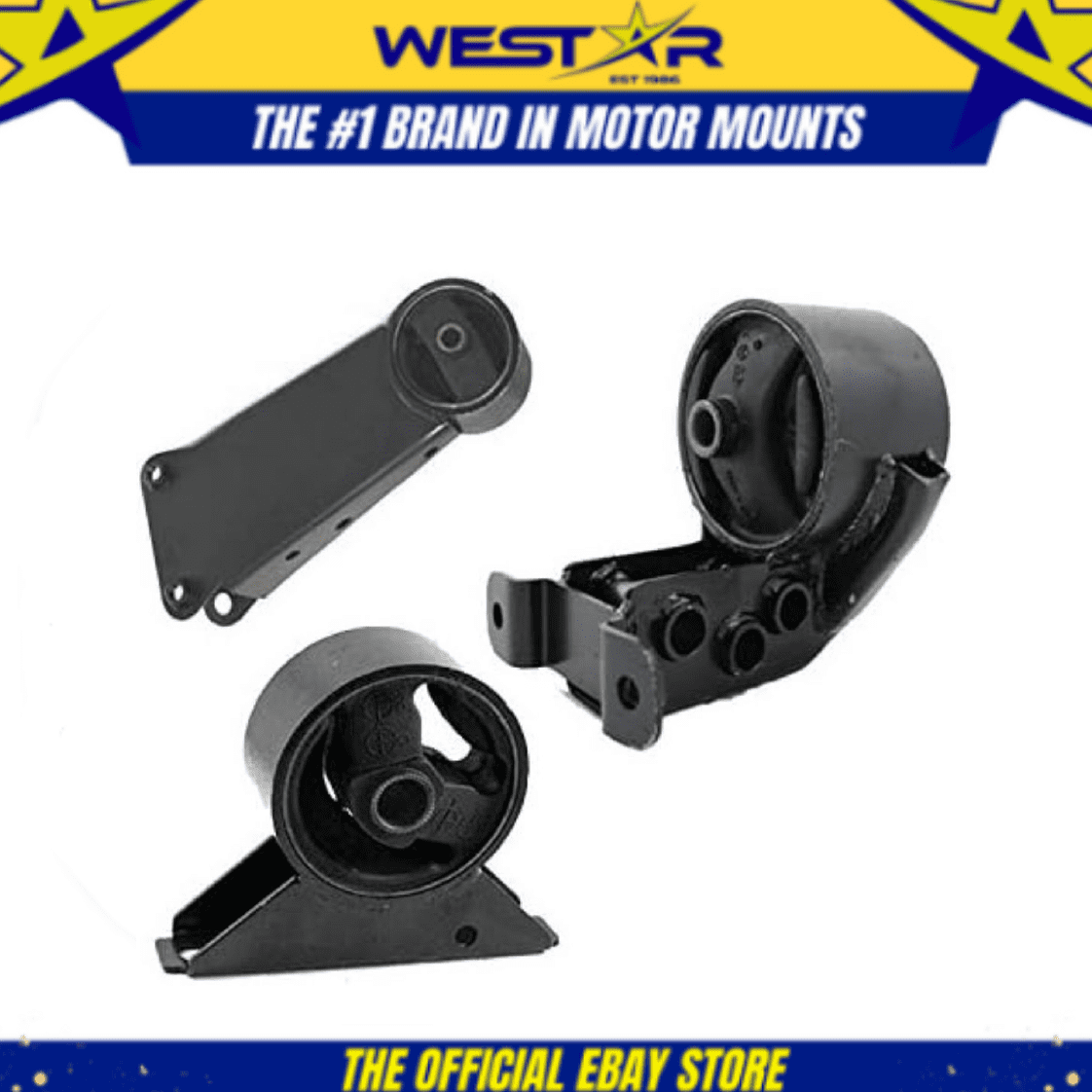 Engine Motor Mount 3PCS Set for 1995-1996 Hyundai Accent 1.5L SOHC Auto Trans