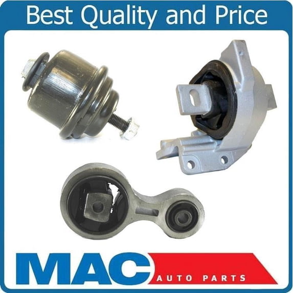 Engine Motor Mount 3pc Kit for Ford Fusion 3.0L V6 Front Wheel Drive 07-09