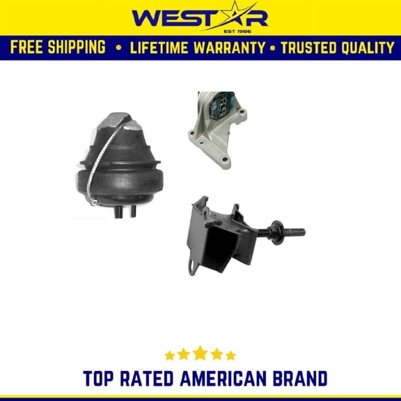 Engine Motor Mount Compatible for 1998-2000 Volvo S70 2.4L 4WD | EM9145 EM-5528 EM-5747 Replaces 9145 9727