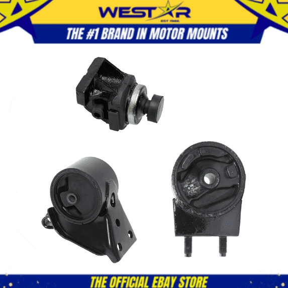 Engine Motor Mount Set 3PCS for 1993 - 1997 MAZDA 626 2.5L for Auto Trans