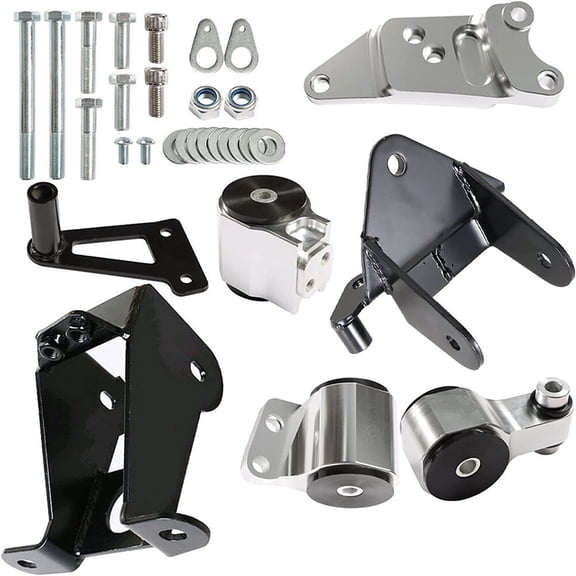 Engine Motor Mount Swap Kit Billet For 2006-2011 Honda Civic Si FG FA FD K20 K24