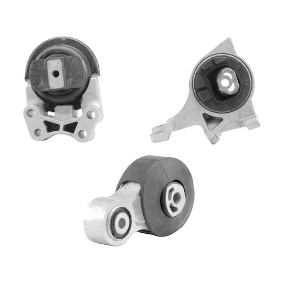 Engine Motor Mount and Transmission Mount Kit - 3-Piece - Compatible with 2009 - 2012 Ford Flex 3.5L V6 2010 2011