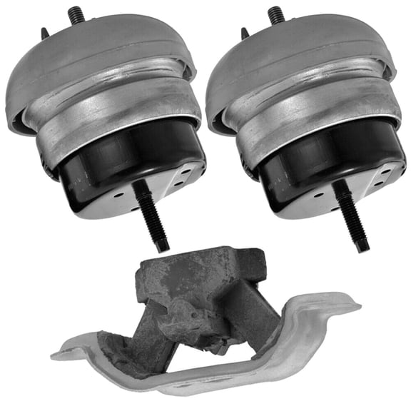 Engine Motor Mounts and Transmission Mount Set - 3 Piece Hydraulic Mounting System
