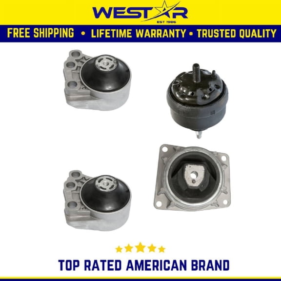 Engine Motor Set 4PCS : 00-03 Saturn L200 LW200 L100 LW1 Compatible for Auto Replaces 3022 3032 3033 3031