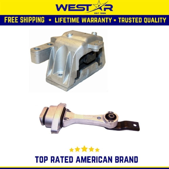 Engine Motor & Torque Strut Mount 2PCS Set Compatible for 00-06 Audi TT/ TT Quattro 1.8L Replaces 9658 9208