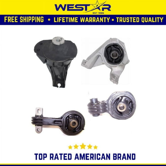 Engine Motor & Torque Strut Mount 4PCS Set Compatible for 2006-2011 Honda Civic 2.0L Replaces 9542 9282 9386 9385