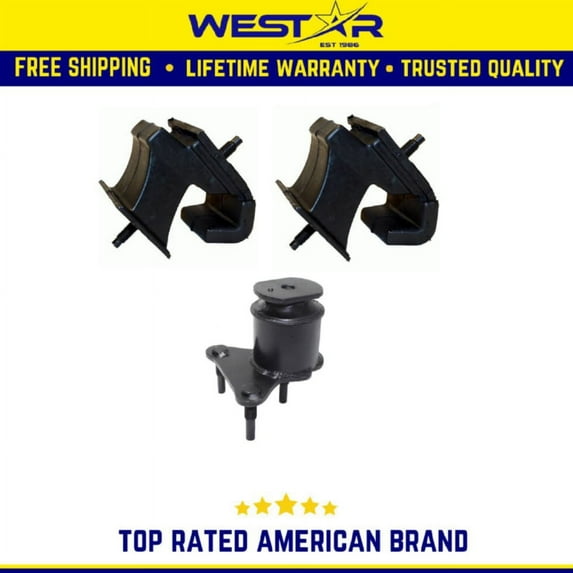 Engine Motor & Trans Mount 3PCS Set Compatible for 2005-2014 Nissan Frontier 2.5LEngine Motor & Trans Mount 3PCS Set Compatible for 2005-2014 Nissan Frontier 2.5L Replaces 9483 9483 10055