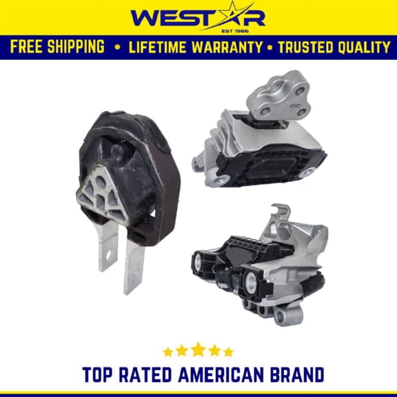 Engine Motor & Trans Mount 3PCS Set Compatible for 13-16 Dodge Dart 2.0/2.4L Compatible for Auto Trans Replaces 3364 3385 3338
