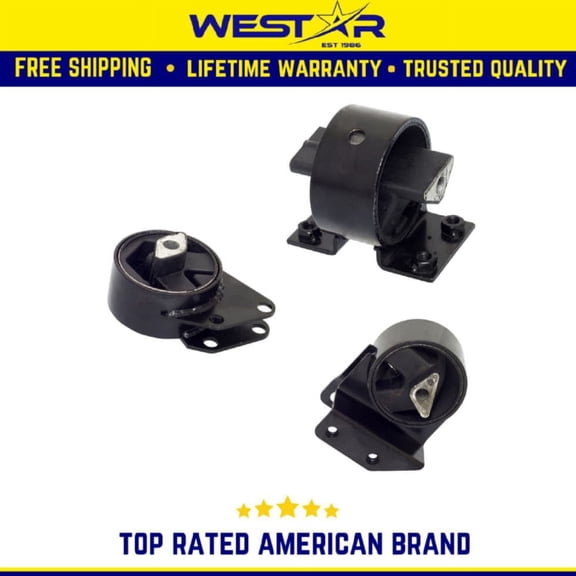 Engine Motor & Trans Mount 3PCS Set Compatible for 1996 - 1998 Jeep Grand Cherokee 5.2L Replaces 2808 2809 2828