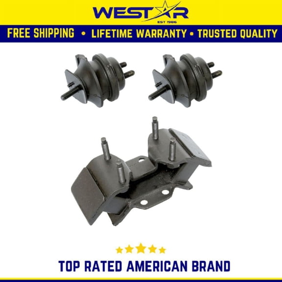 Engine Motor Trans Mount 3PCS Set Compatible for 1998 - 2005 Lexus GS400 / GS430 Replaces 9603 9603 9684
