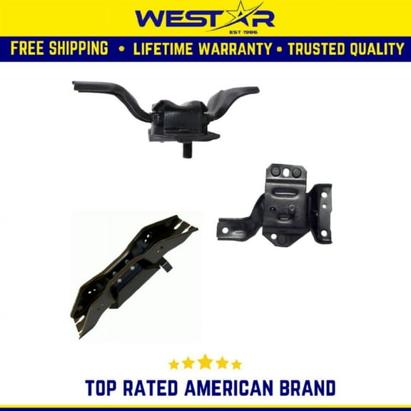 Engine Motor & Trans Mount 3PCS Set Compatible for 1999 - 2004 Compatible ford Mustang 4.6L Replaces 3001 3002 3164