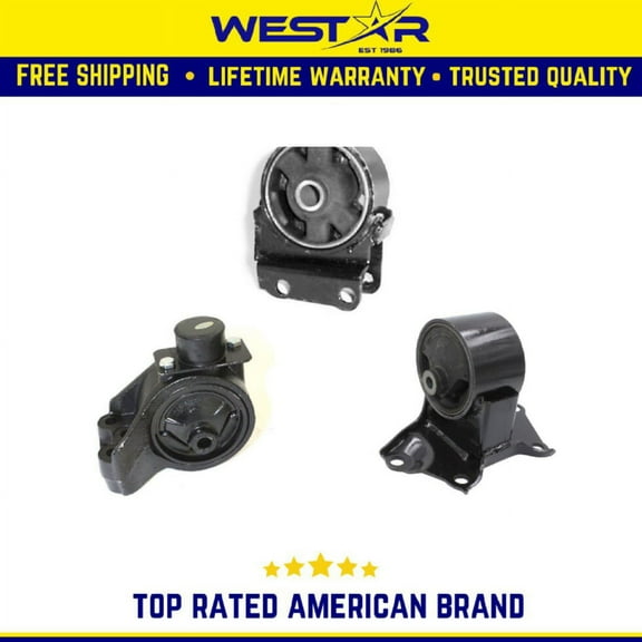 Engine Motor & Trans Mount 3PCS Set Compatible for 2001-2006 KIA Optima 2.4L Compatible for Auto Trans Replaces 8769 8722 9373