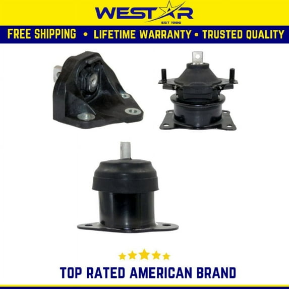 Engine Motor & Trans Mount 3PCS Set Compatible for 2004-2006 Acura TL 3.2L Compatible for Auto Trans Replaces 9220 9247 9297