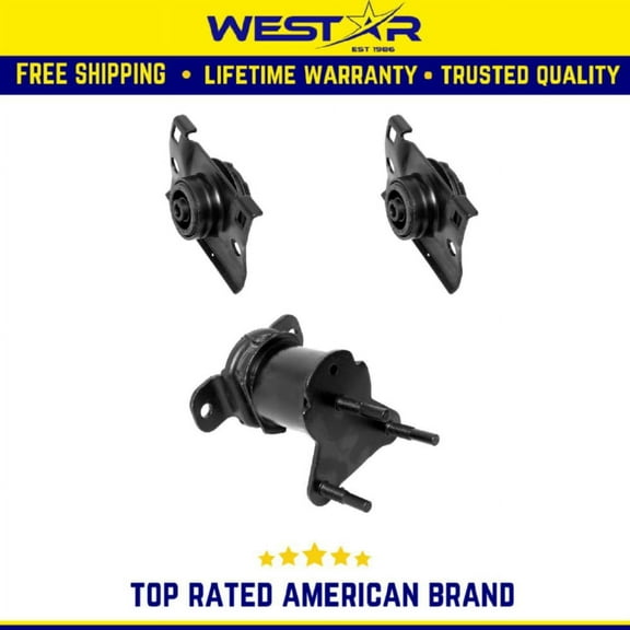 Engine Motor & Trans Mount 3PCS Set Compatible for 2004-2010 Nissan Titan 5.6L RWD Replaces 9620 9528 9528