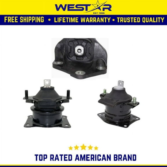 Engine Motor & Trans Mount 3PCS Set Compatible for 2007-2008 Acura TL 3.5L Compatible for Auto Trans Replaces 9687 9247